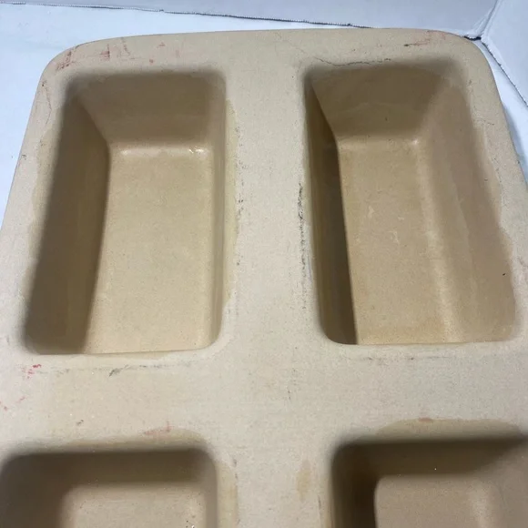 Pampered Chef Heritage Collection Stoneware 4 Loaf Baking Pan. - Picture 3 of 6